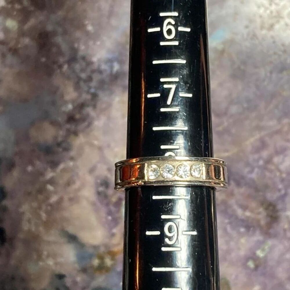 Thick banded size 8 ring